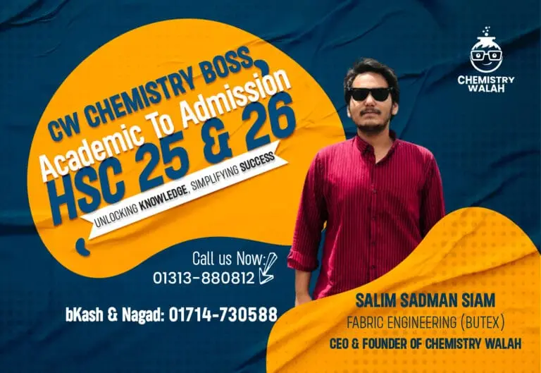 CW Chemistry Boss Academic to Admission HSC 25 & 26