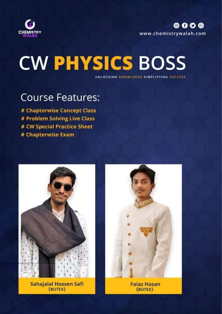 CW PHYSICS BOSS – Academic To Admission